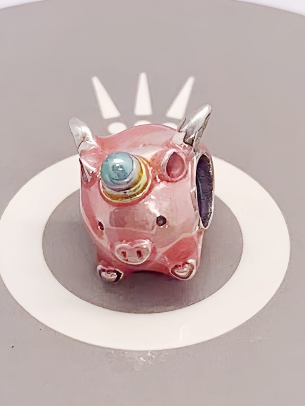 Pandora Flying Unicorn Pig Charm